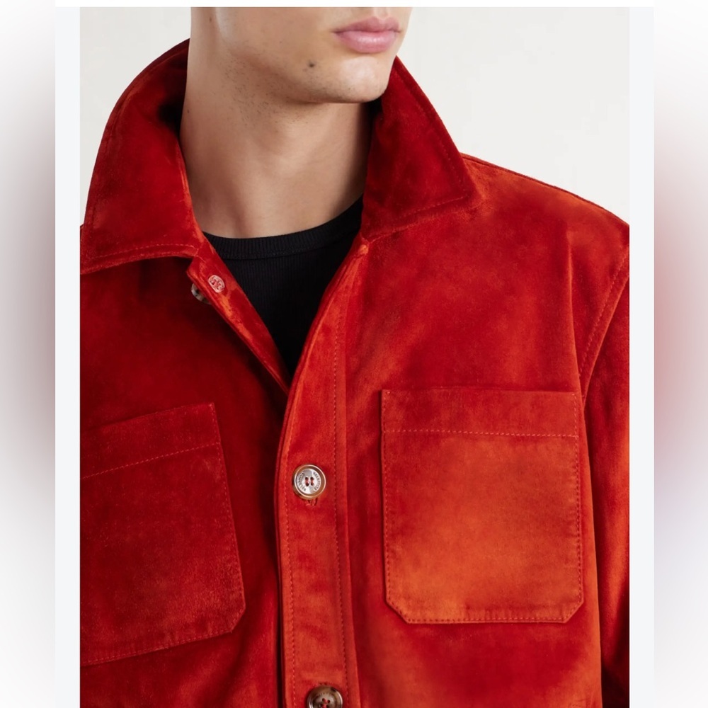 Tony Kretten burnt orange,  leather jacket